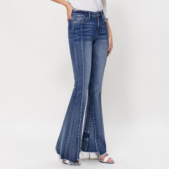 Worn once Flying Monkey High-Rise Super Flare Jeans - Picture 8 of 13